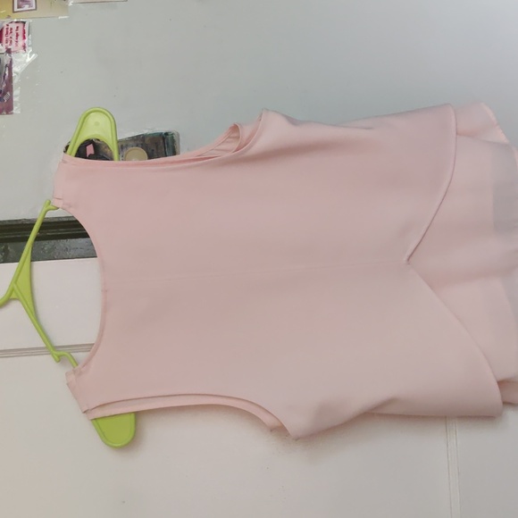 White House Black Market Unique Double Layer Peach Top Petite Small - Picture 4 of 4